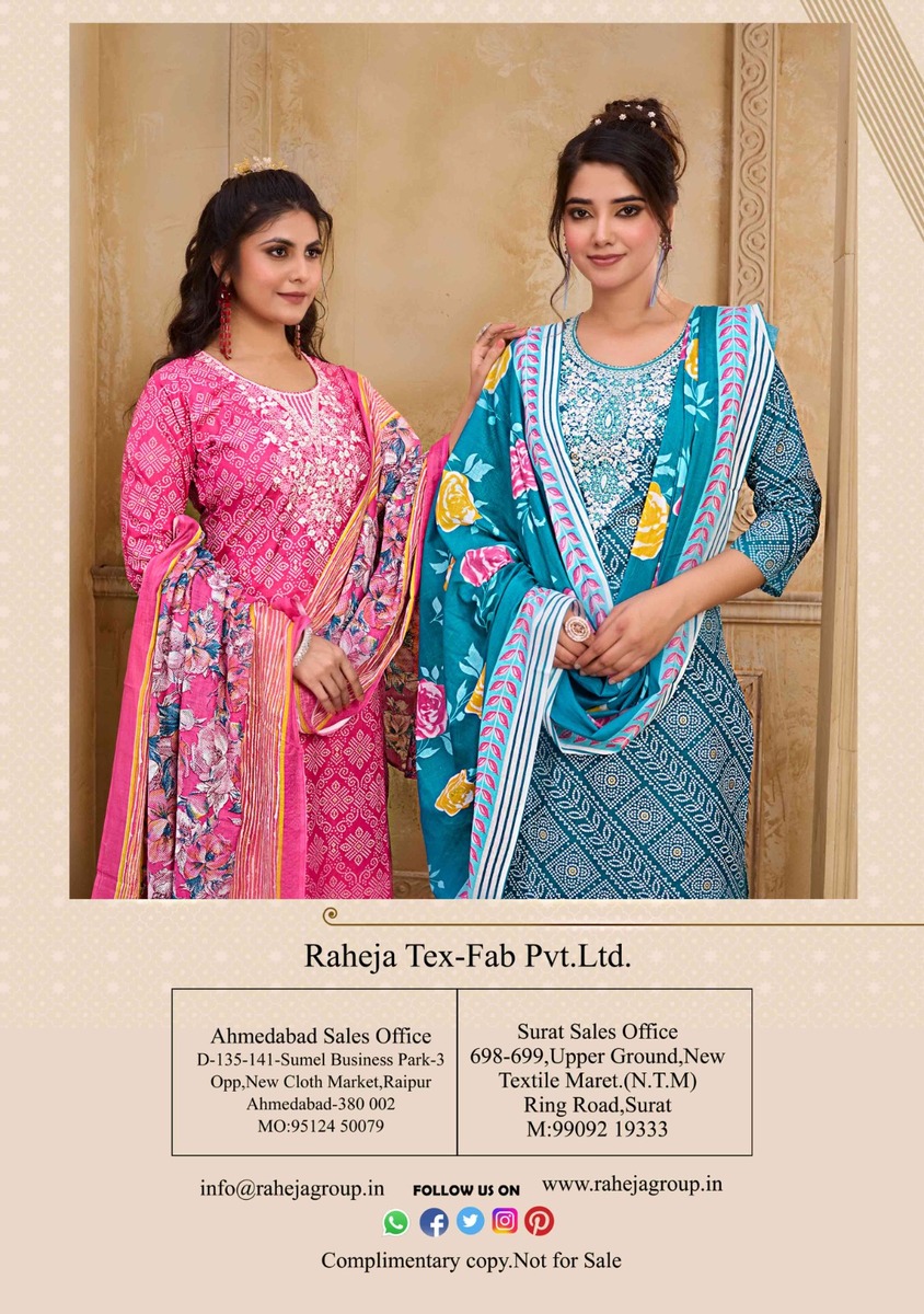 Rangmaya Cotton Bandhani Cotton Salwar Kameez Catalog collection 12