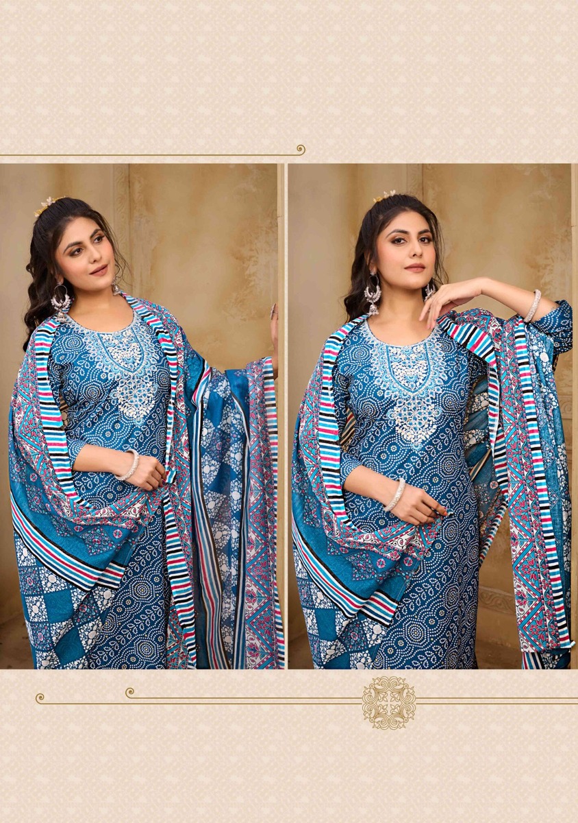 Rangmaya Cotton Bandhani Cotton Salwar Kameez Catalog collection 7