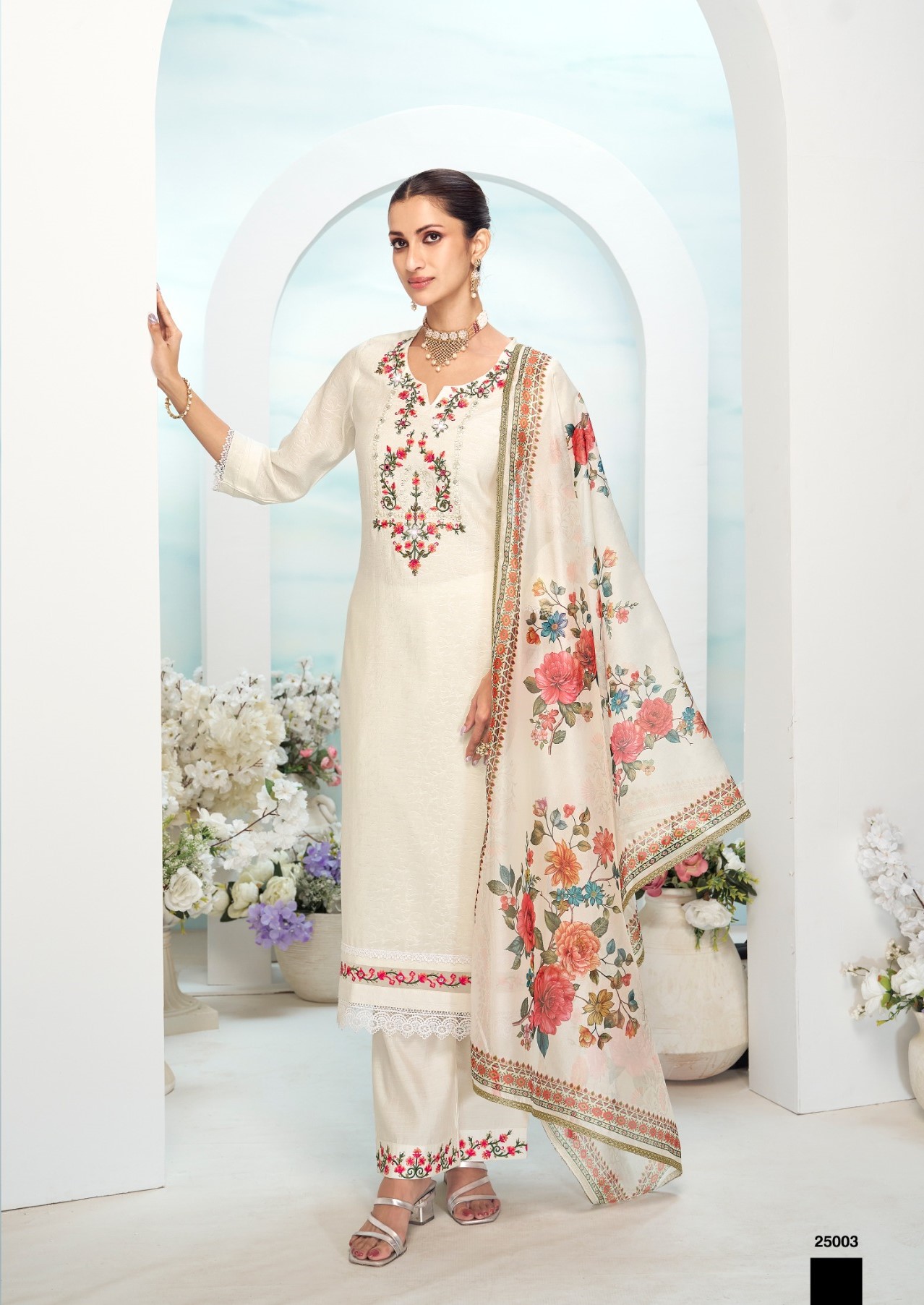 Lily and Lali Mishka Kurti Palazzo Dupatta Catalog collection 7