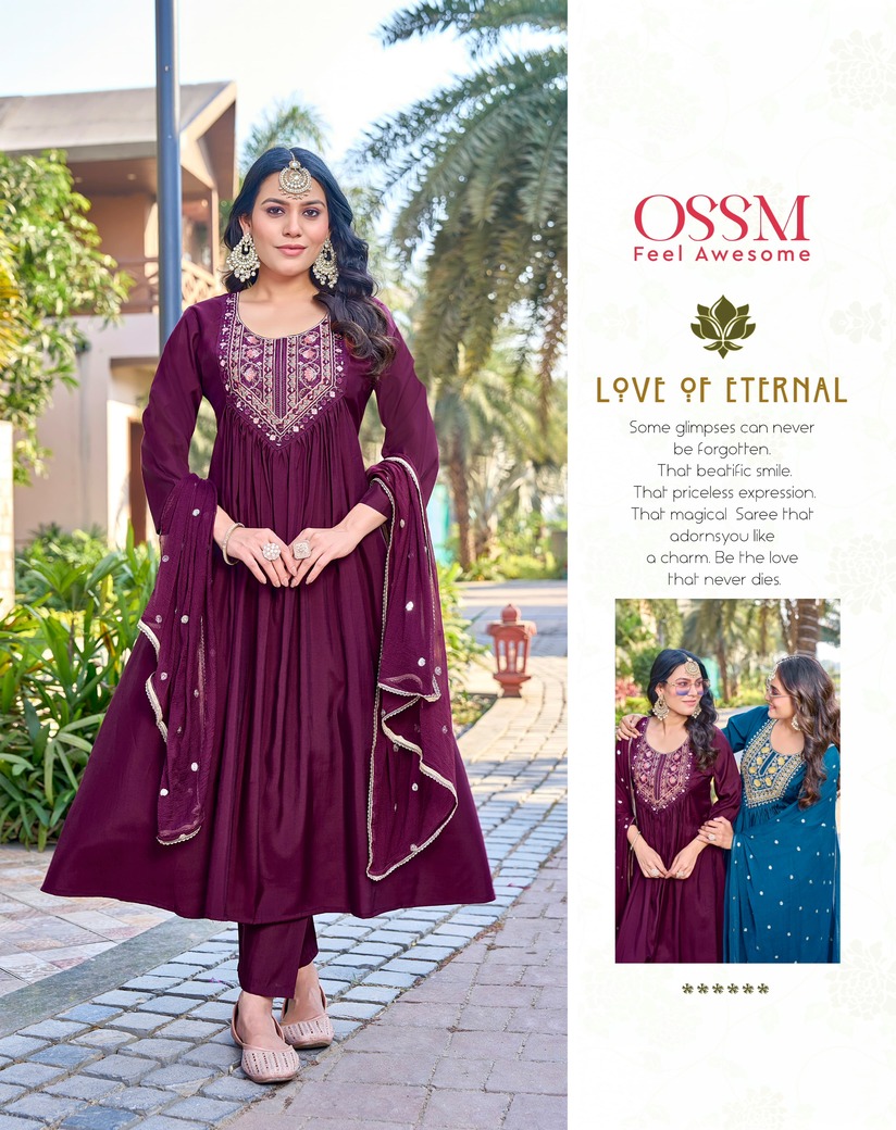 Ossm Rutbaa Embroidery Salwar Kameez Catalog collection 4