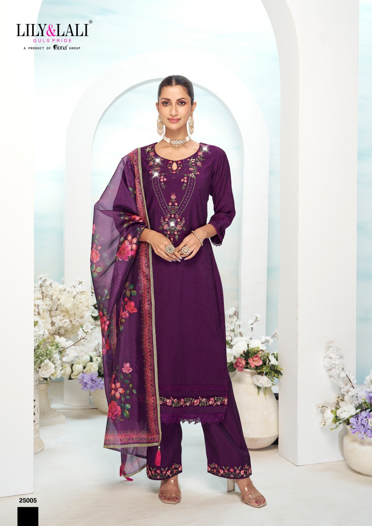 Lily and Lali Mishka Kurti Palazzo Dupatta Catalog collection 2