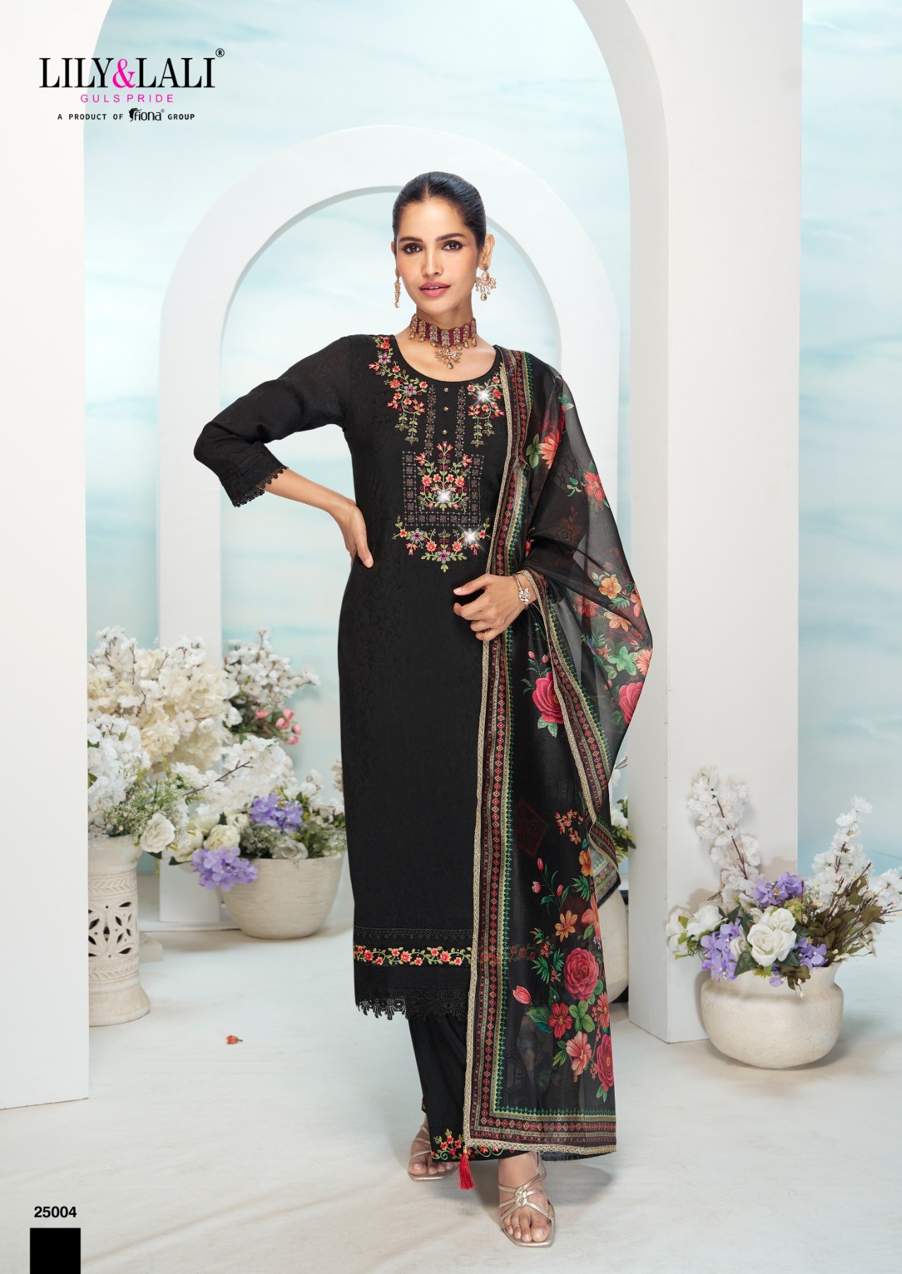 Lily and Lali Mishka Kurti Palazzo Dupatta Catalog collection 4