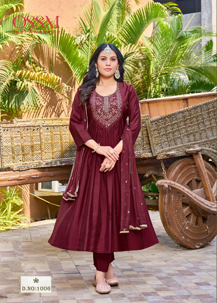 Ossm Rutbaa Embroidery Salwar Kameez Catalog collection 6