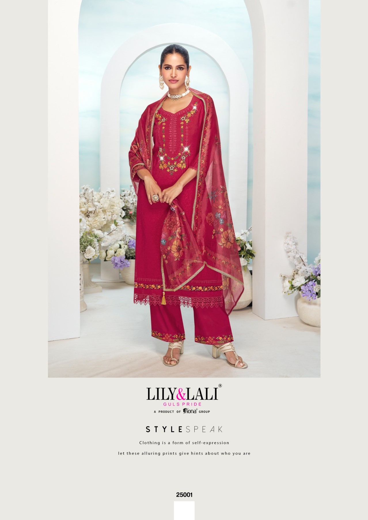 Lily and Lali Mishka Kurti Palazzo Dupatta Catalog collection 11