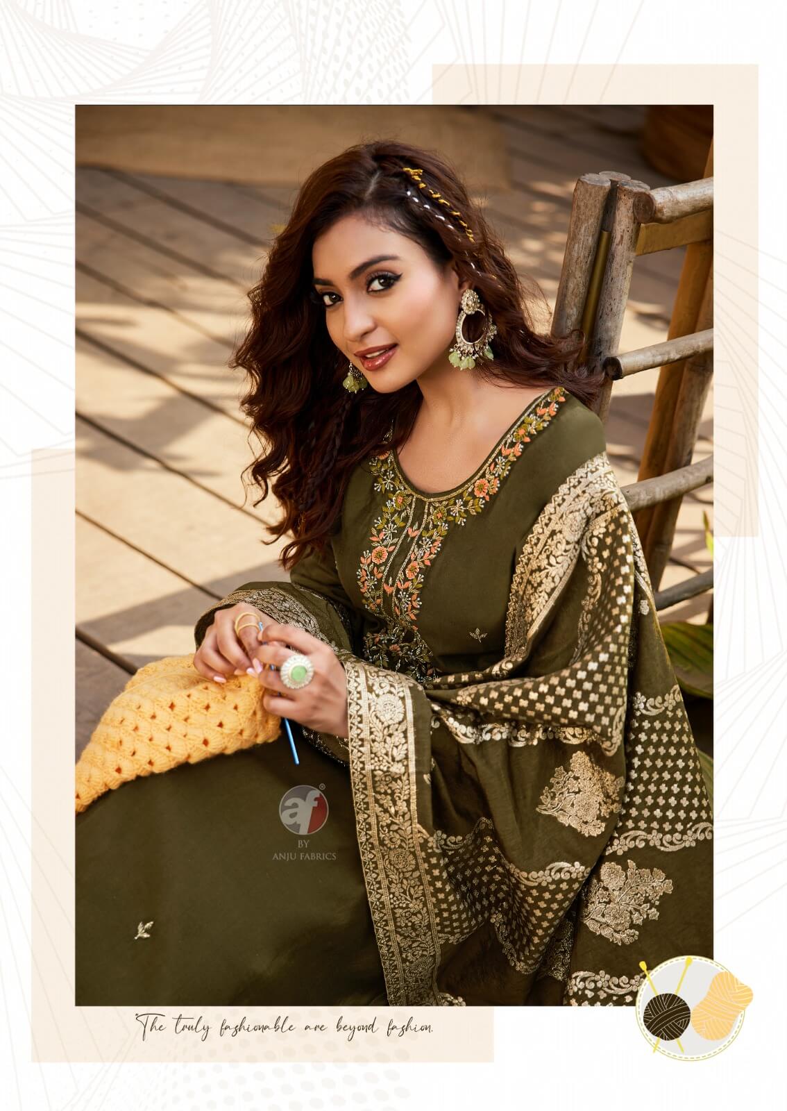 Anju Fabrics Vastra Vol 5 Readymade Dress Catalog collection 11