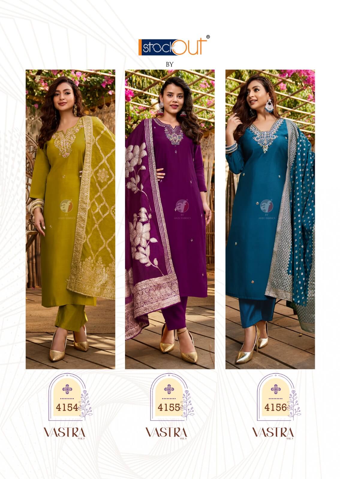 Anju Fabrics Vastra Vol 5 Readymade Dress Catalog collection 1