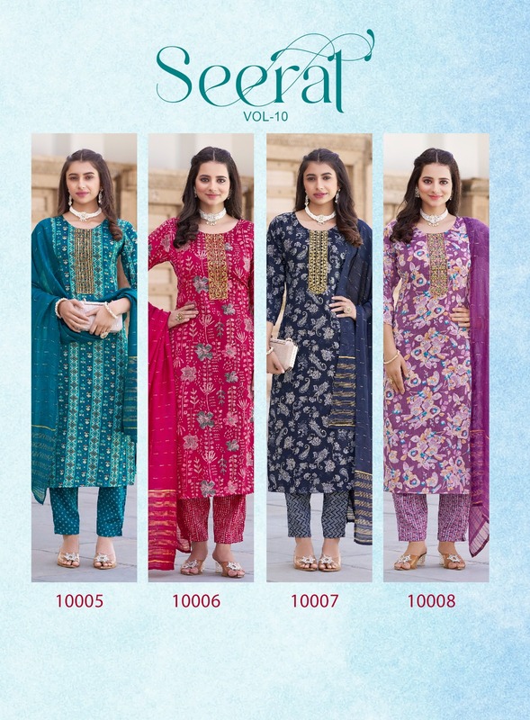 Radhika Lifestyle Seerat Vol 10 Printed Salwar Kameez Catalog collection 5