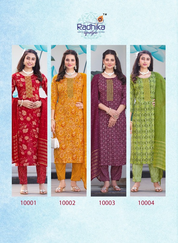 Radhika Lifestyle Seerat Vol 10 Printed Salwar Kameez Catalog collection 6