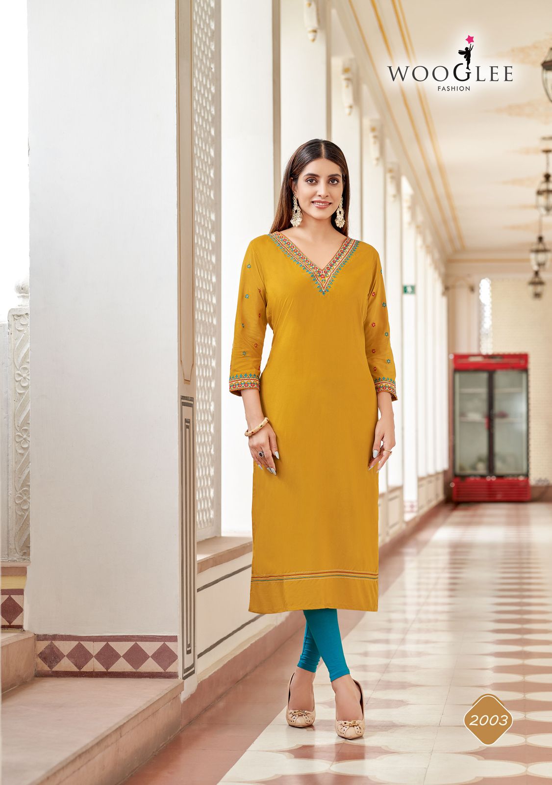 Wooglee Fashion Veera Rayon Kurti Catalog collection 1