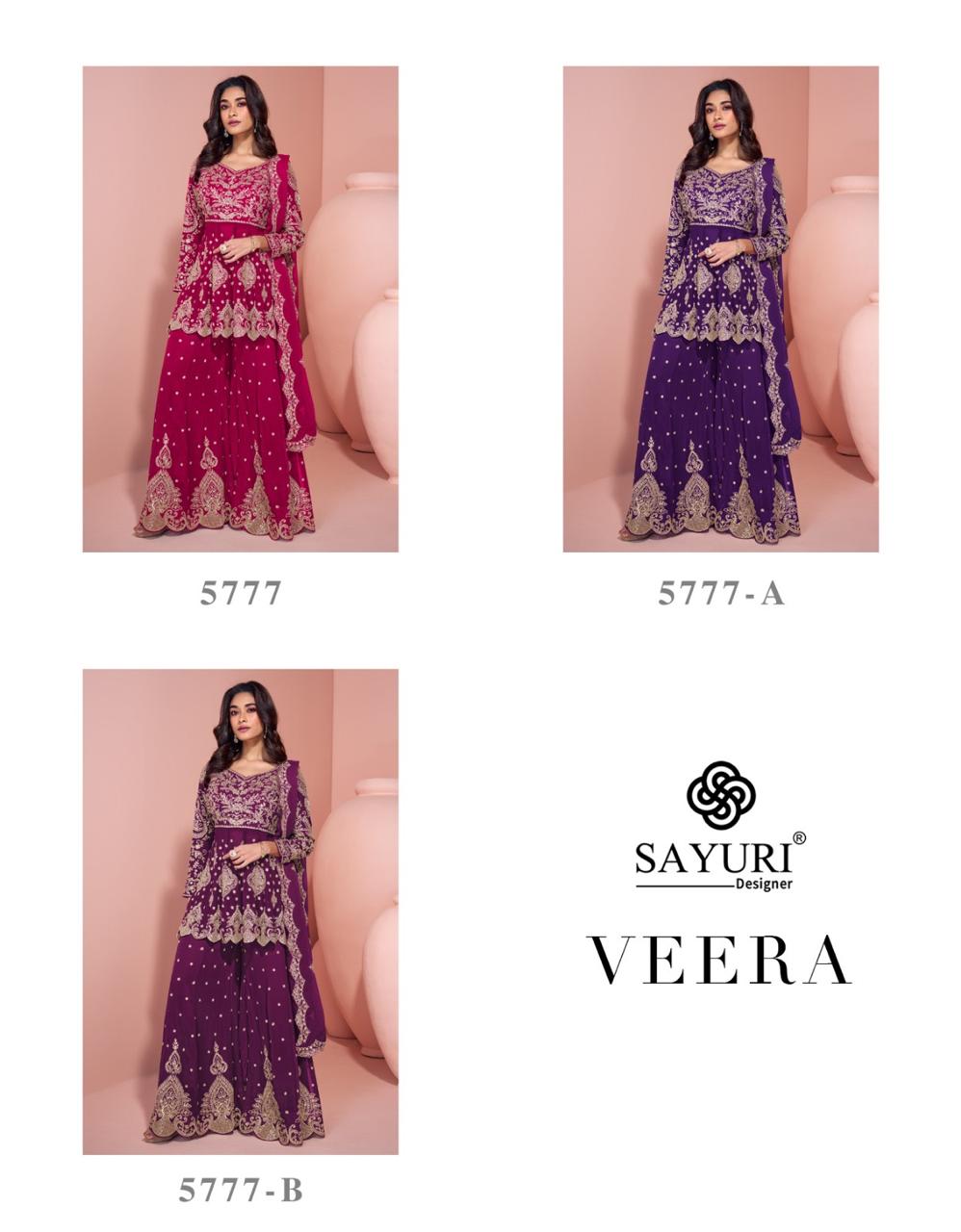 Sayuri Designer Veera Designer Salwar Suits Catalog collection 1